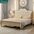 luxury Solid Wooden Bed in Bedroom Furniture